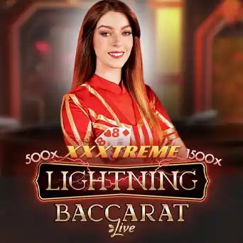 Lightning Baccarat logo – Live Dealer by Evolution at BetRiot