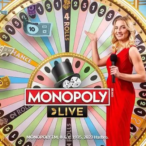 Official Live Dealer logo: Monopoly Live by Evolution at BetRiot