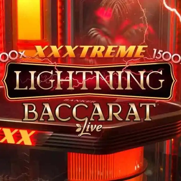 XXXtreme Lightning Baccarat logo – Live Dealer by Evolution at BetRiot
